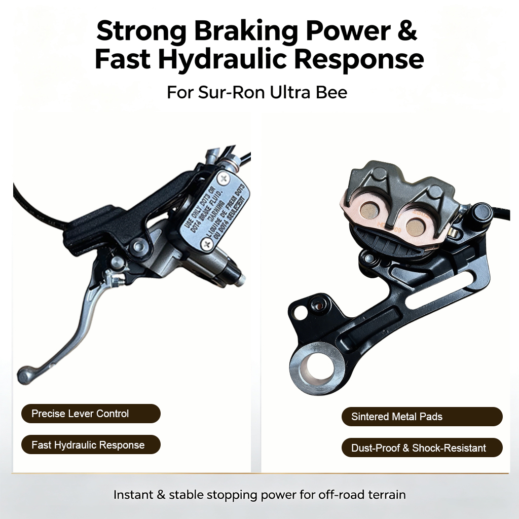 SurRon Ultra Bee Front & Rear  - Front Rear Brake Caliper Bracket Kit recension och pris